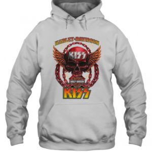 Skull Harley Davidson Motorcycles Kiss T Shirt 3