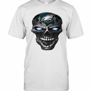 Skull Philadelphia Eagles Football Logo Light T-Shirt