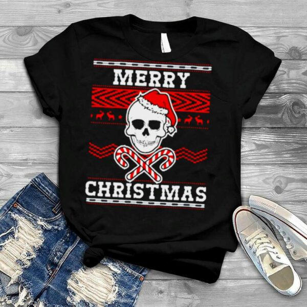 Skull Santa Hat Christmas shirt