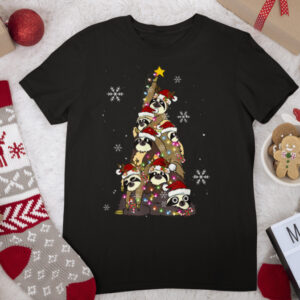 Sloth Christmas Tree Shirt Funny Sloth Christmas Tree Xmas T Shirt