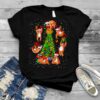 Sloth around Christmas tree shirt