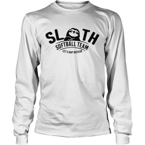 Sloth softball team lets nap instead shirt