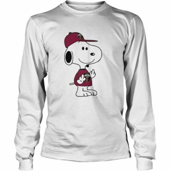 Snoopy Cleveland Cavaliers NBA Double Middle Fingers Fuck You shirt