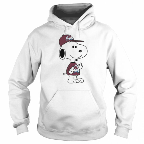 Snoopy Colorado Avalanche NHL Double Middle Fingers Fuck You shirt