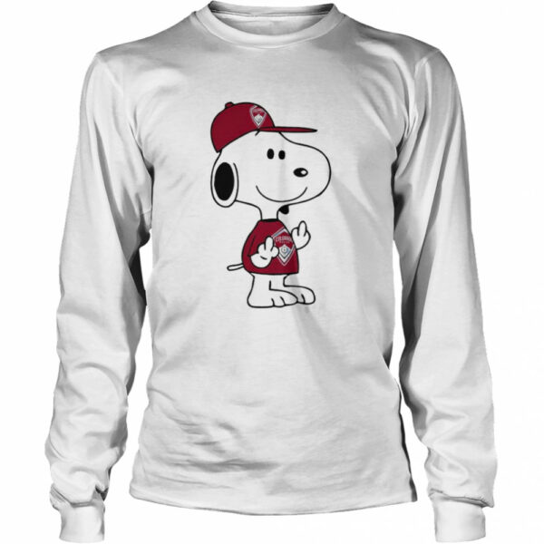 Snoopy Colorado Rapids MLS Double Middle Fingers Fuck You shirt