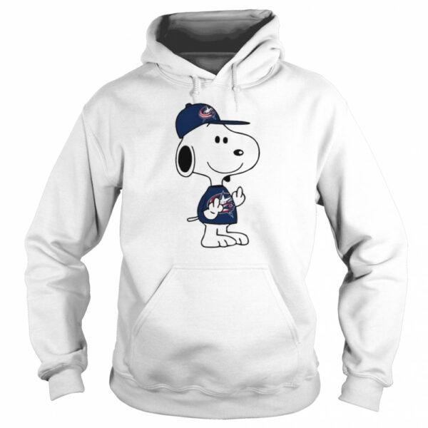 Snoopy Columbus Blue Jackets NHL Double Middle Fingers Fck You shirt