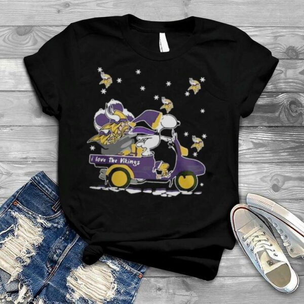 Snoopy I Love The Minnesota Vikings Christmas 2022 shirt