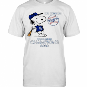 Snoopy Los Angeles Dodgers World Series Champions 2020 T-Shirt
