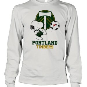 Snoopy Playing Soccer Portland Timbers Shirt Snoopy Playing Soccer Portland Timbers Shirt