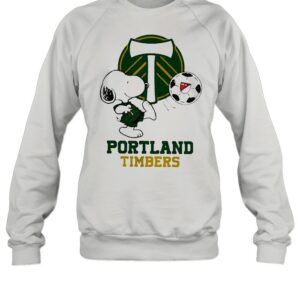 Snoopy Playing Soccer Portland Timbers Shirt