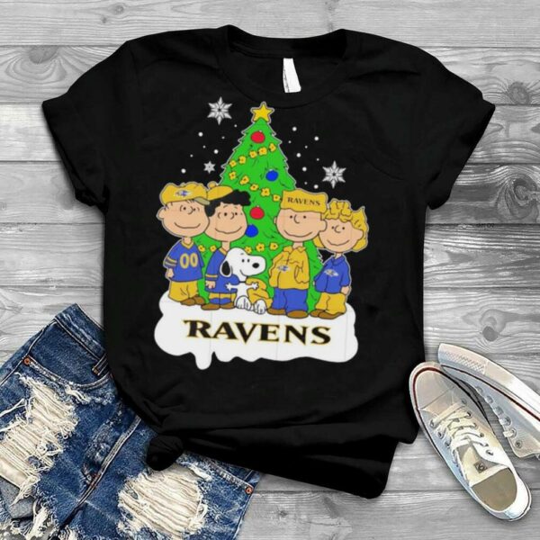 Snoopy The Peanuts Baltimore Ravens Christmas 2022 shirt