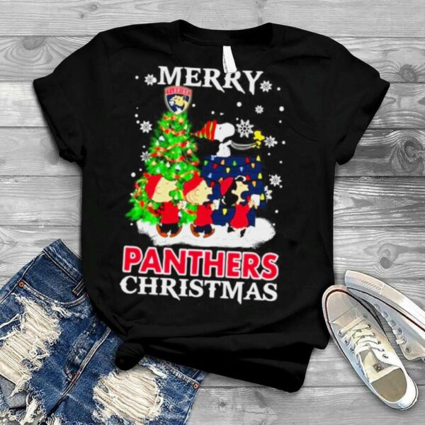 Snoopy and Friends Merry Florida Panthers Christmas shirt