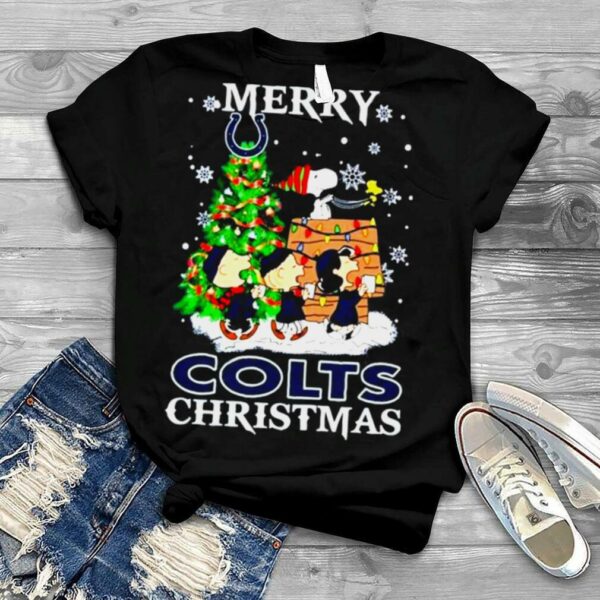 Snoopy and Friends Merry Indianapolis Colts Christmas shirt