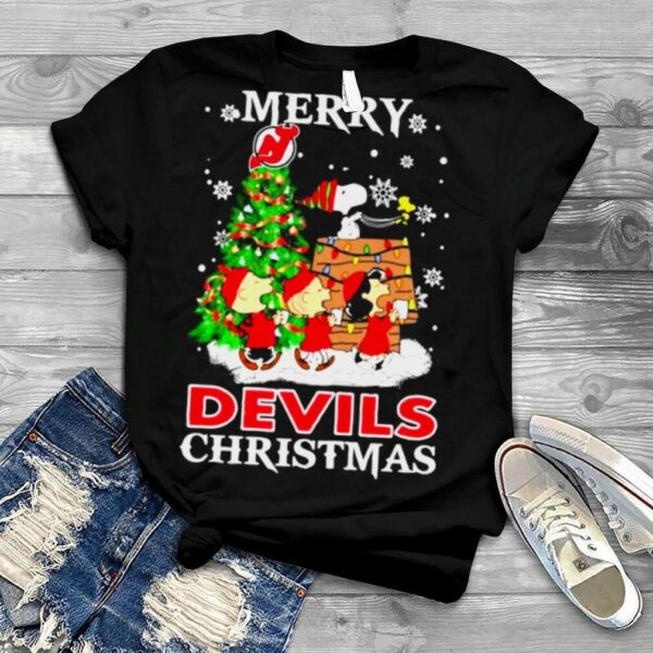 Snoopy and Friends Merry New Devils Christmas shirt