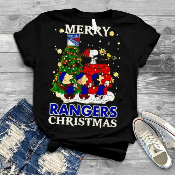 Snoopy and Friends Merry New York Rangers Christmas shirt