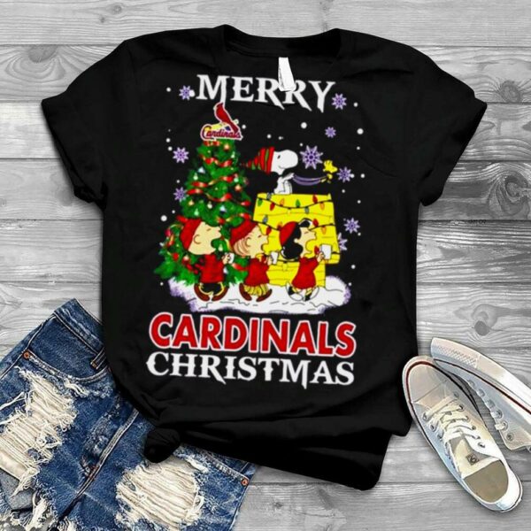 Snoopy and Friends Merry St Louis Cardinals Christmas shirt