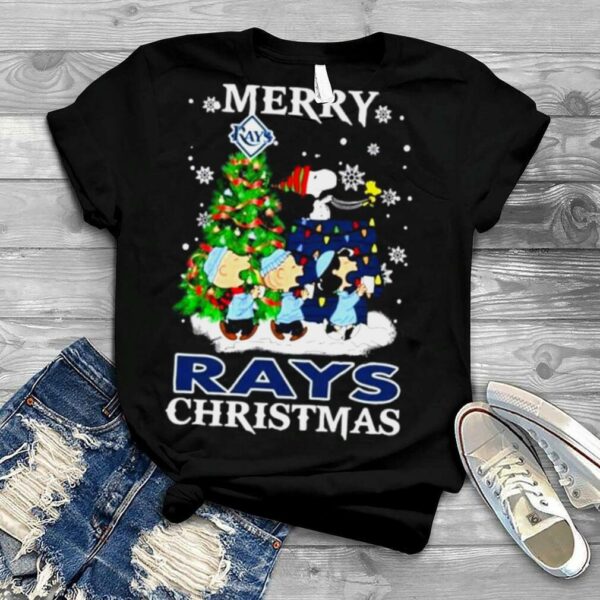 Snoopy and Friends Merry Tampa Bay Ray Christmas shirt