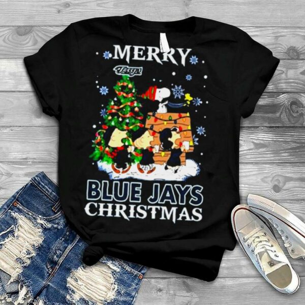 Snoopy and Friends Merry Toronto Blue Jays Christmas shirt