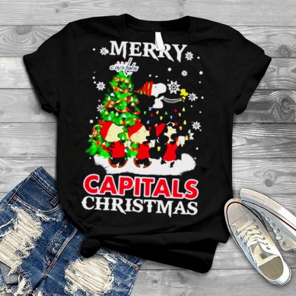 Snoopy and Friends Merry Washington Capitals Christmas shirt