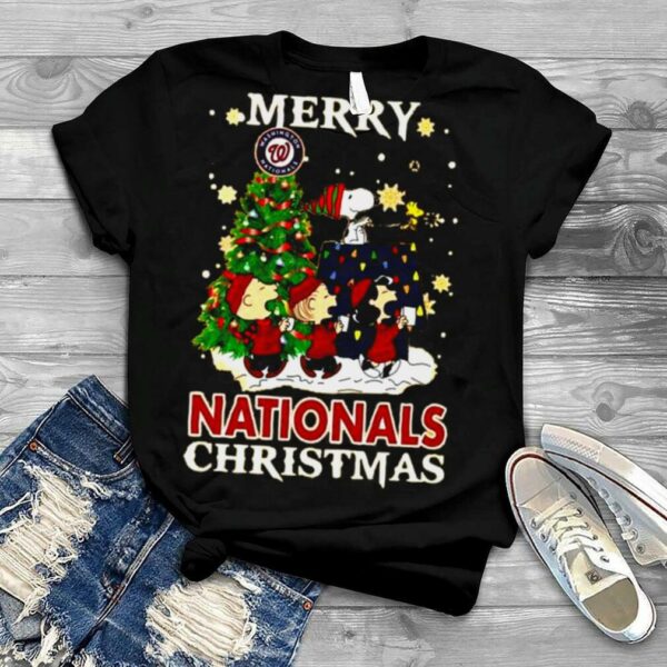 Snoopy and Friends Merry Washington Nationals Christmas shirt