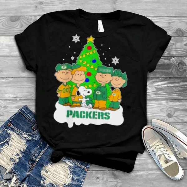 Snoopy the Peanuts Green Bay Packers Christmas Shirt