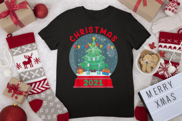 Snow Globe Snowball Christmas Tree Shirts Merry Xmas T Shirt