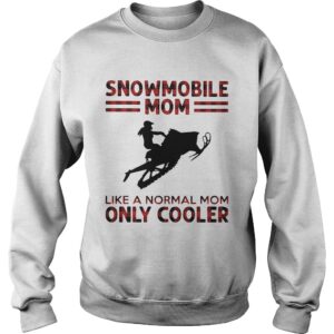 Snowmobile Mom Like Normal Mom Only Cooler shirt 3