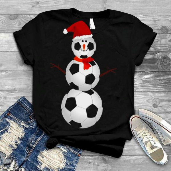 Soccer Snowman Christmas shirt