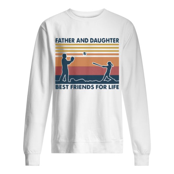 Softball Father And Daughter Best Friends For Life Vintage shirt