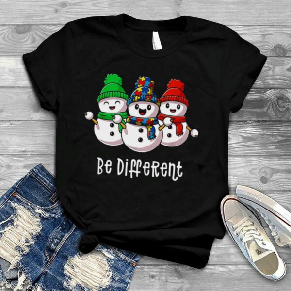 Sowmans Autism Be Different Merry Christmas shirt