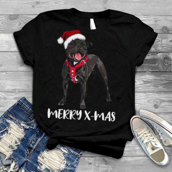 Staffordshire Bull Terrier Christmas shirt