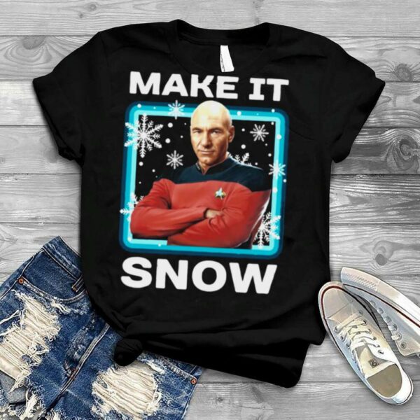 Star Trek Next Generation Make It Snow Christmas shirt