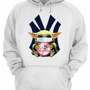 Star wars baby yoda mask hug new york yankees shirt 2 Star wars baby yoda mask hug new york yankees shirt 3