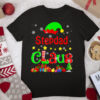 Stepdad Claus Funny Christmas Elf Lover Matching Family T Shirt