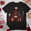 Stethoscope Christmas Tree For Nurse Life Nursing Christmas T Shirt