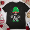 Stylish Gnome Buffalo Plaid Matching Family Christmas T Shirt