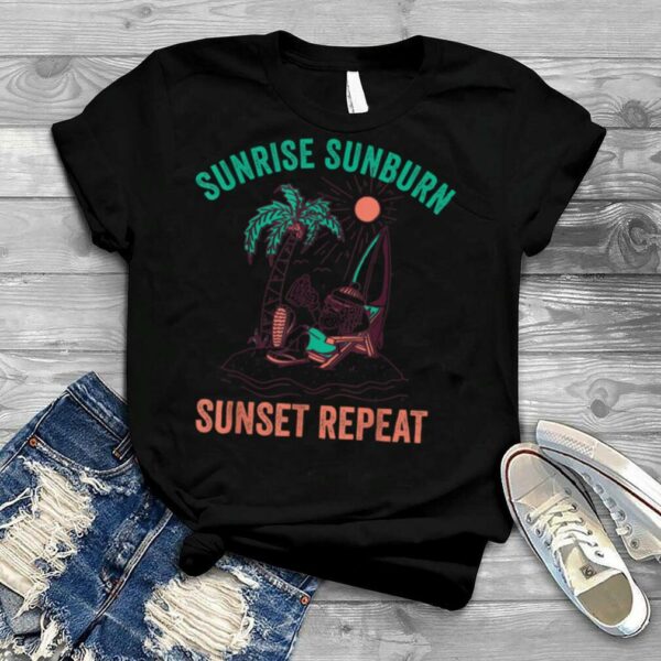 Sunrise Sunset, Xmas Santa Summer Funny Christmas In July T Shirt