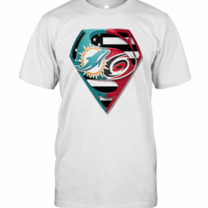 Superman Miami Dolphins Vs Carolina Hurricanes 2020 T-Shirt
