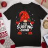 Surfing Gnome Matching Family Group Christmas Party T Shirt