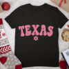 Texas Flower Pocket Cute Merry Texmas Yall Family Christmas T Shirt