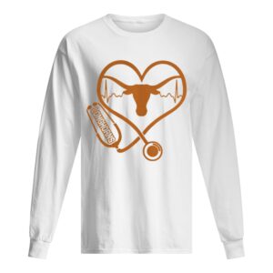 Texas Longhorns football nurse stethoscope love heartbeat shirt Texas Longhorns football nurse stethoscope love heartbeat shirt