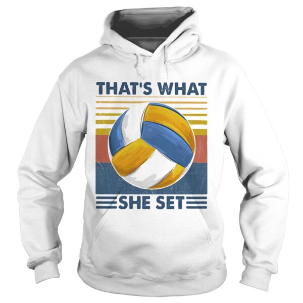 Thats What She Set Volleyball Vintage shirt