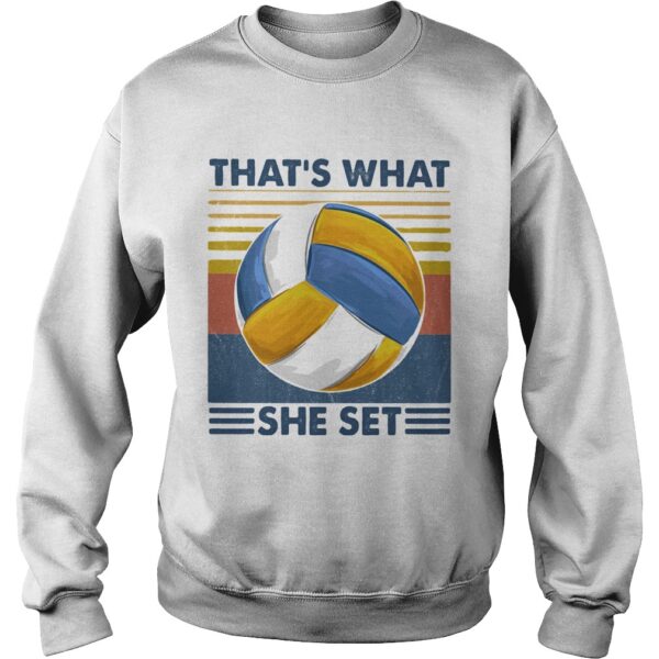 Thats What She Set Volleyball Vintage shirt