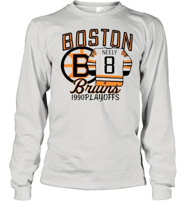 The Bruins 1990 Playoffs Boston 8 Neely shirt