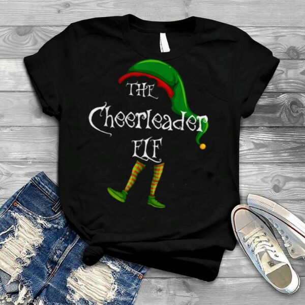 The Cheerleader Elf Christmas Matching Family Xmas Party T Shirt