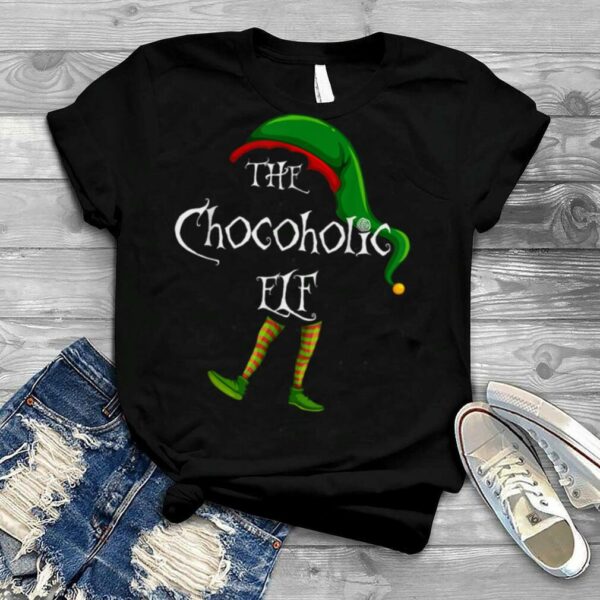 The Chocoholic Elf Christmas Matching Family Xmas Party T Shirt