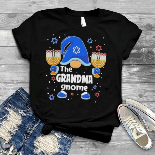 The Grandma Gnome Hanukkah Merry Christmas shirt