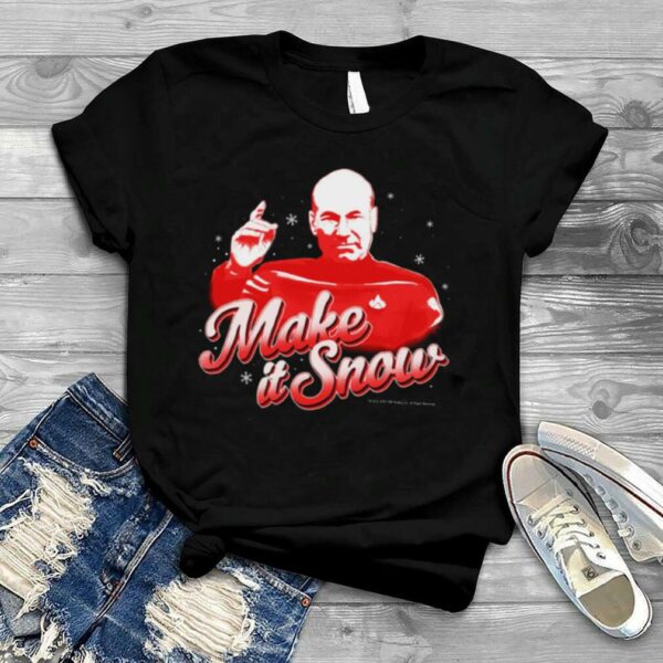 The Next Generation Christmas Picard Make It Snow Star Trek shirt