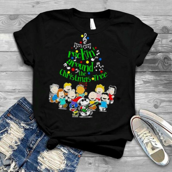 The Peanuts Characters Rockin’ Around the Christmas Tree shirt