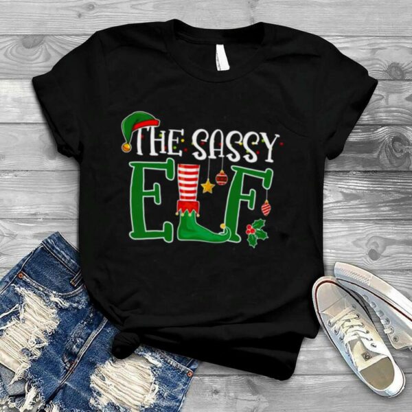 The Sassy Elf Family Matching Christmas Group shirt